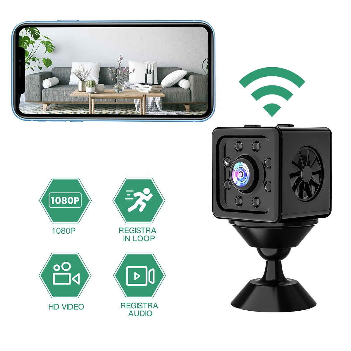 QZT K13 Surveillance Cameras Video 1080p Wireless Wifi Home Camera Mini Cctv Ip Camera