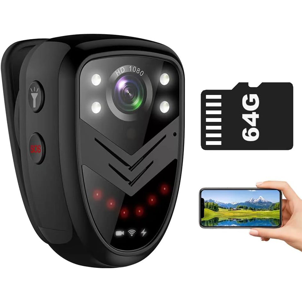 QZT K16 Hidden Camera Mini Body Camera Video Recorder Wearable Police Cam for Law Enforcement