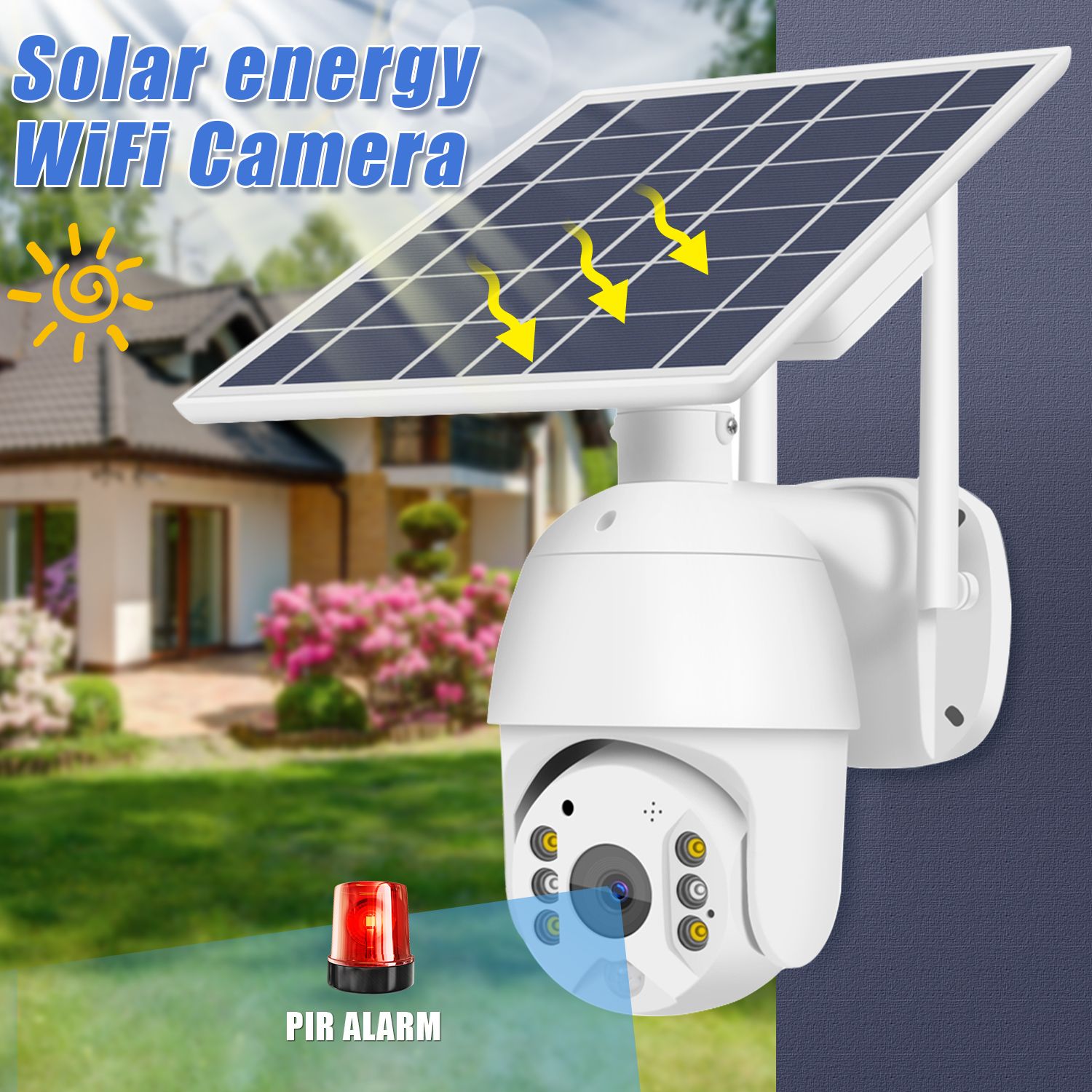 High Quality T16 Waterproof 1080P Video Recorder Alarm Smart Dual Light PTZ solar camera wifi ip