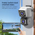 P004 Dual Screen 2 Lens outdoor Wifi IP Security Cctv Camera motorized ptz cctv camera