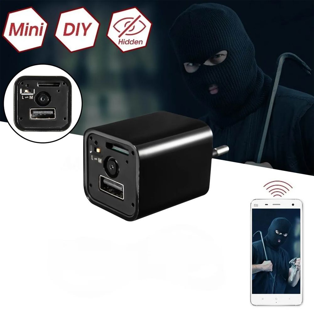 QZT S1 Full HD 1080p USB-kamera Mini Hidden Wall Charger plug Spy Camera