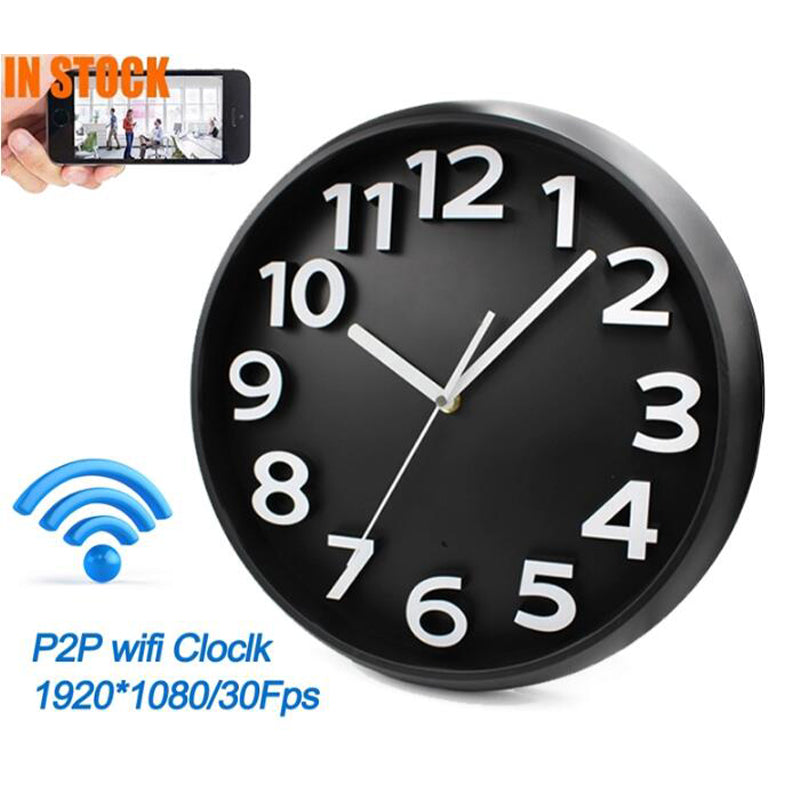 QZT W400 Hd 1080p Wifi HiddenWall Clock Spy Camera