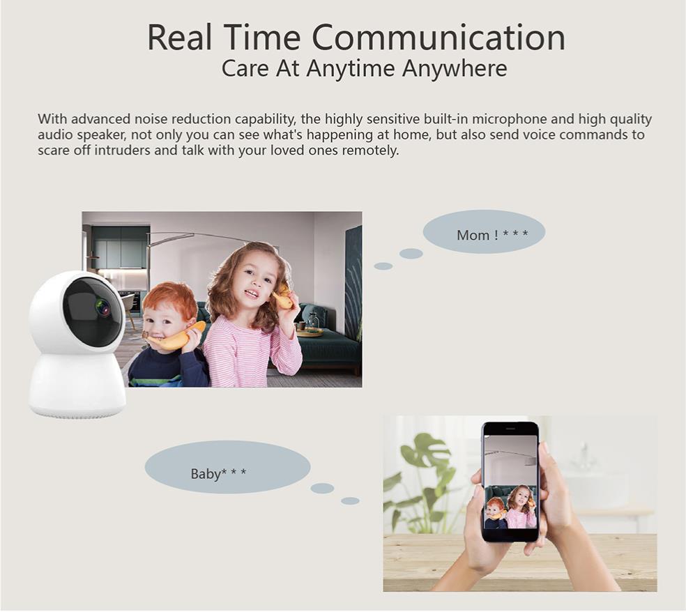 High Quality ZX-C24 1080P Tuya Video Recorder Night Vision intelligent Motion detection wifi ip camera